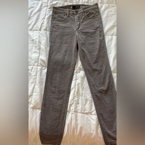 Kut from the Kloth Skinny Corduroy Pants Taupe Gray